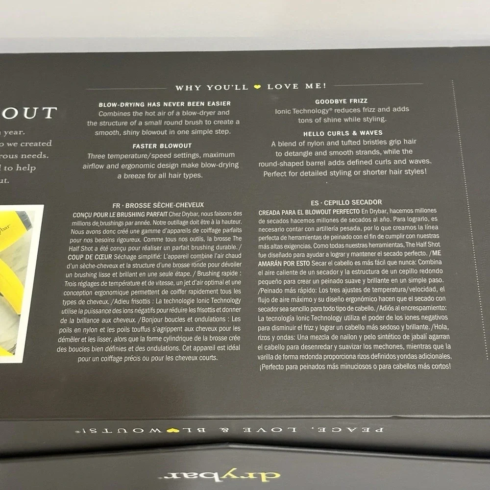 Drybar The Single Shot Round Blow-Dryer Brush for Faster Blowouts NEW